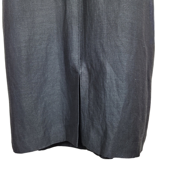 Club Monaco Ruffle Front Zipper Little Black Dress Mini Women's Size 6 - Picture 12 of 16